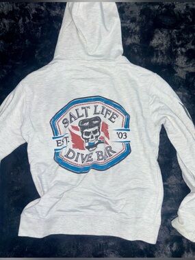 Salt Life Light Heather Gray Hoodie